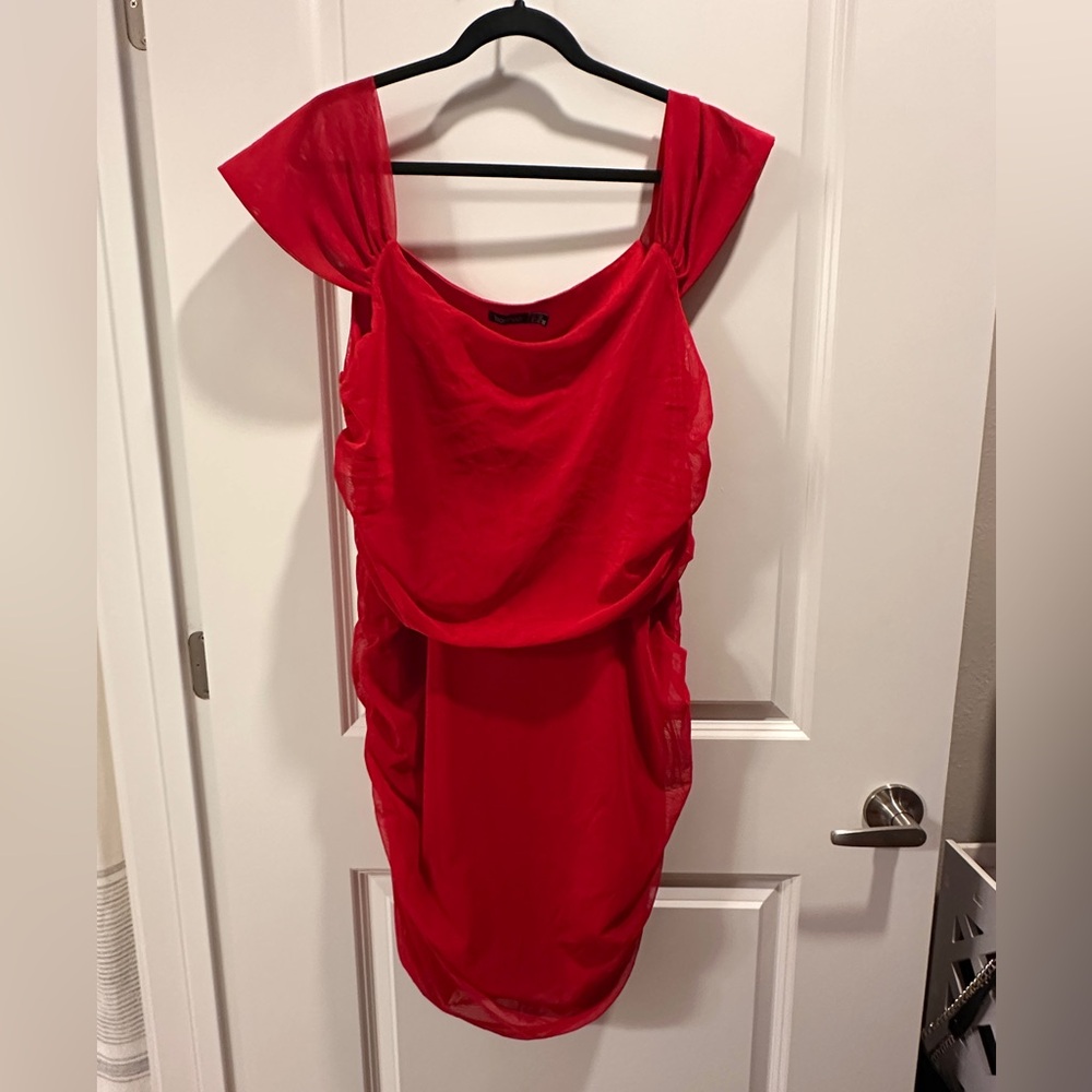 Fashion Nova Bold Red Mini Dress